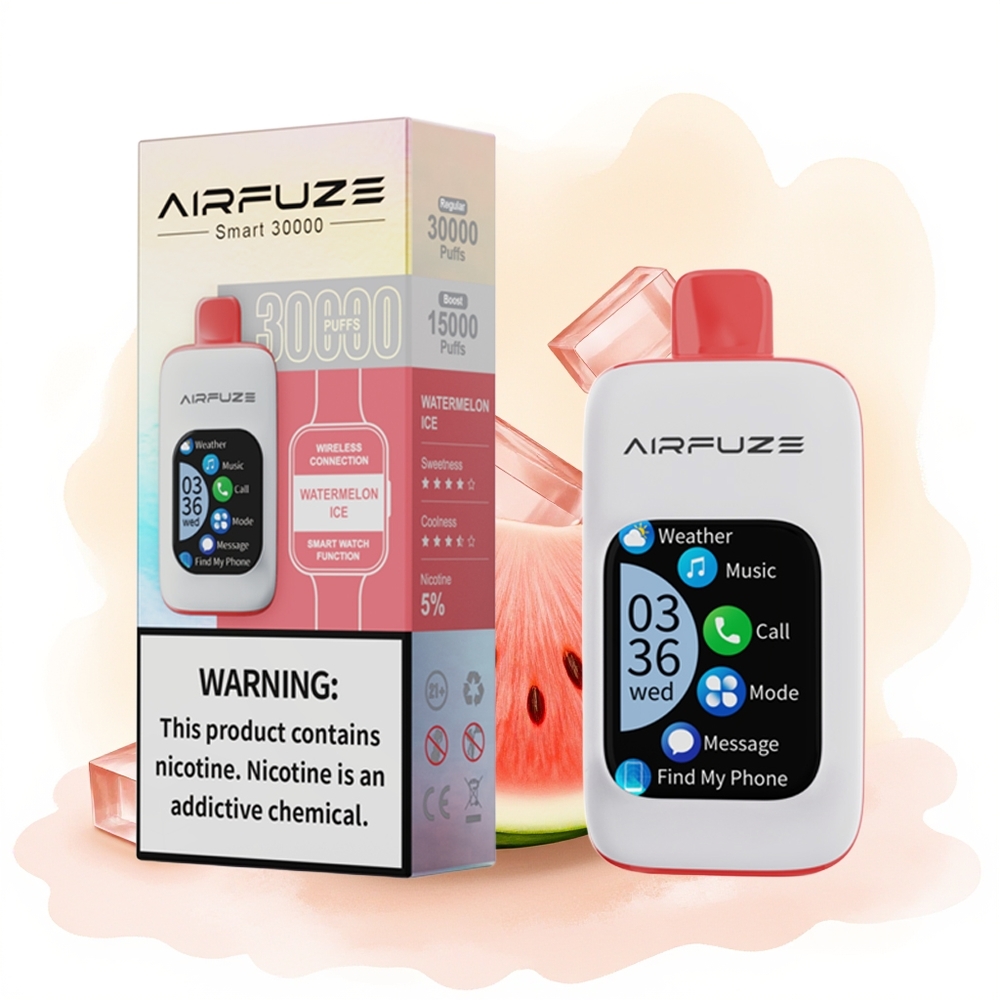 Wholesale Poland AirFuze Smart 30000 Puffs Jednorazowy Vape Arbuz Lód