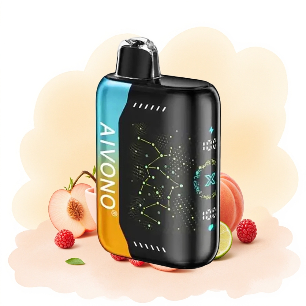 Wholesale Poland Aivono Aim Boom 25000 Puffs 28ml Malinowa Brzoskwinia Limonka
