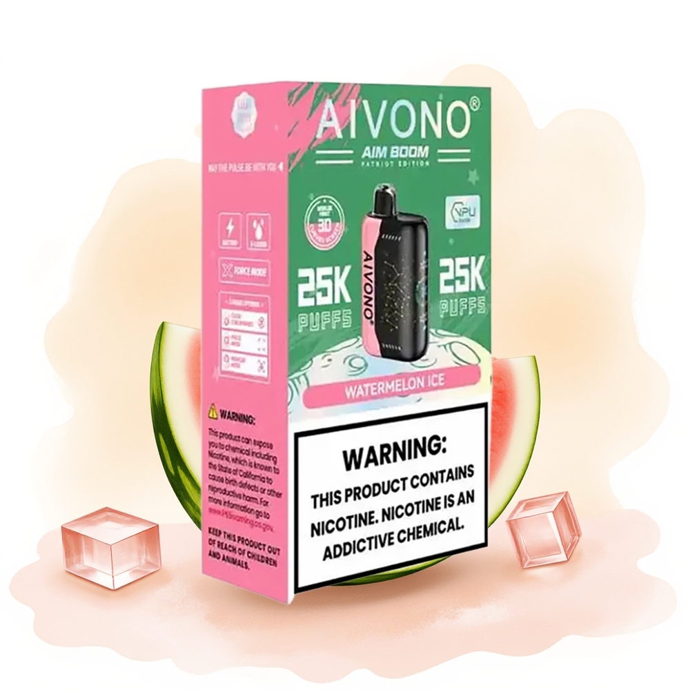 Wholesale Poland Aivono Aim Boom 25000 Puffs 5% Arbuz Lód
