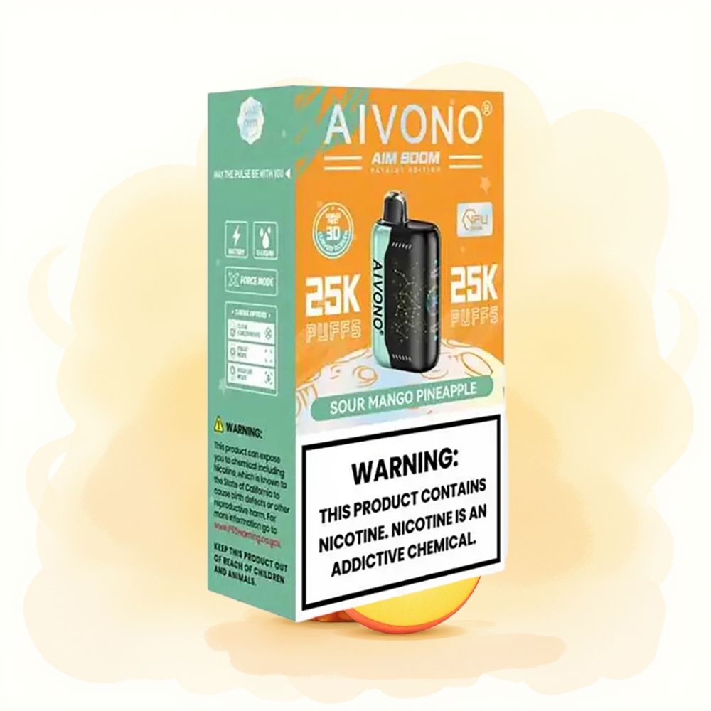 Wholesale Poland Aivono Aim Boom 25000 Puffs 650mAh Kwaśne Mango Ananas