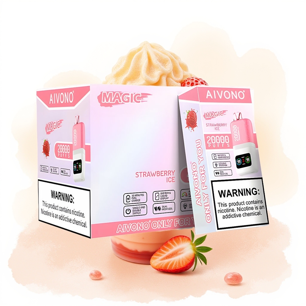 Wholesale Poland Aivono Aim Magic 20000 Puffs Dual Mesh Truskawkowy Lód