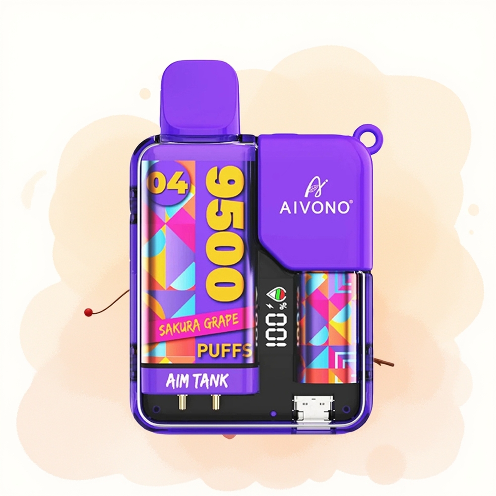 Wholesale Poland Aivono Aim Tank 9500 Puffs 18ml Wiśnia Winogrono