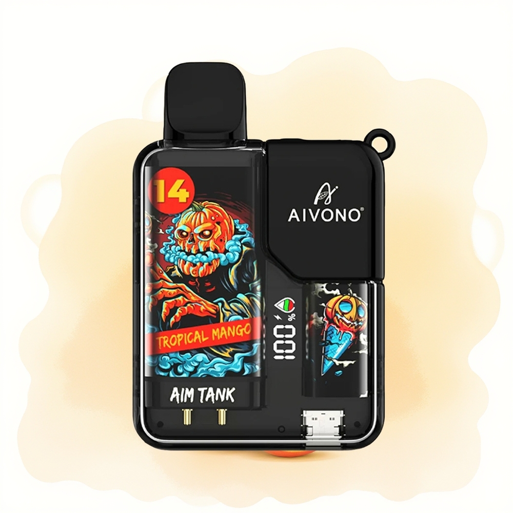 Wholesale Poland Aivono Aim-Tank 9500 Puffs LCD Display Mango Tropikalny