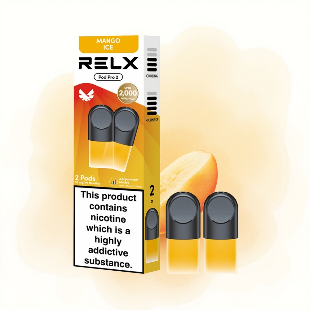 Wholesale Poland RELX Pod Pro 2 600 Puffs 1,9ml Mango Lód