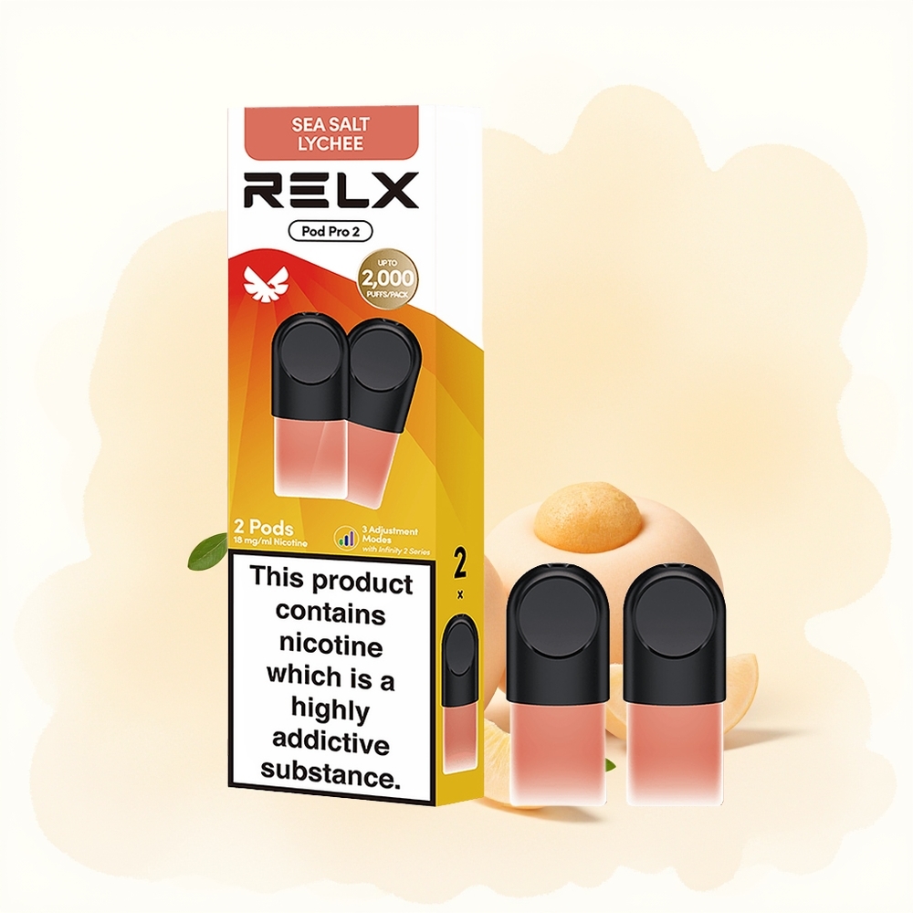 Wholesale Poland RELX Pod Pro 2 600 Puffs 1.9ml Morska Sól Liczi