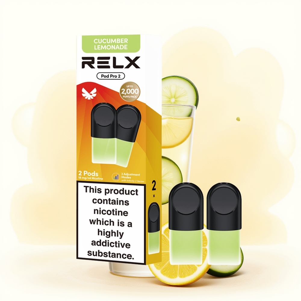 Wholesale Poland RELX Pod Pro 2 600 Puffs 1.9ml Napój-Ogórek Lemoniada