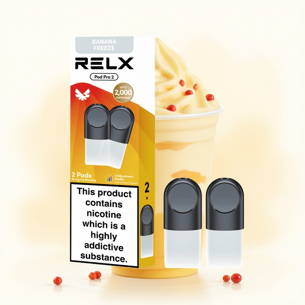 Wholesale Poland RELX Pod Pro 2 600 Pustek Dessert-Banana Freeze Lody