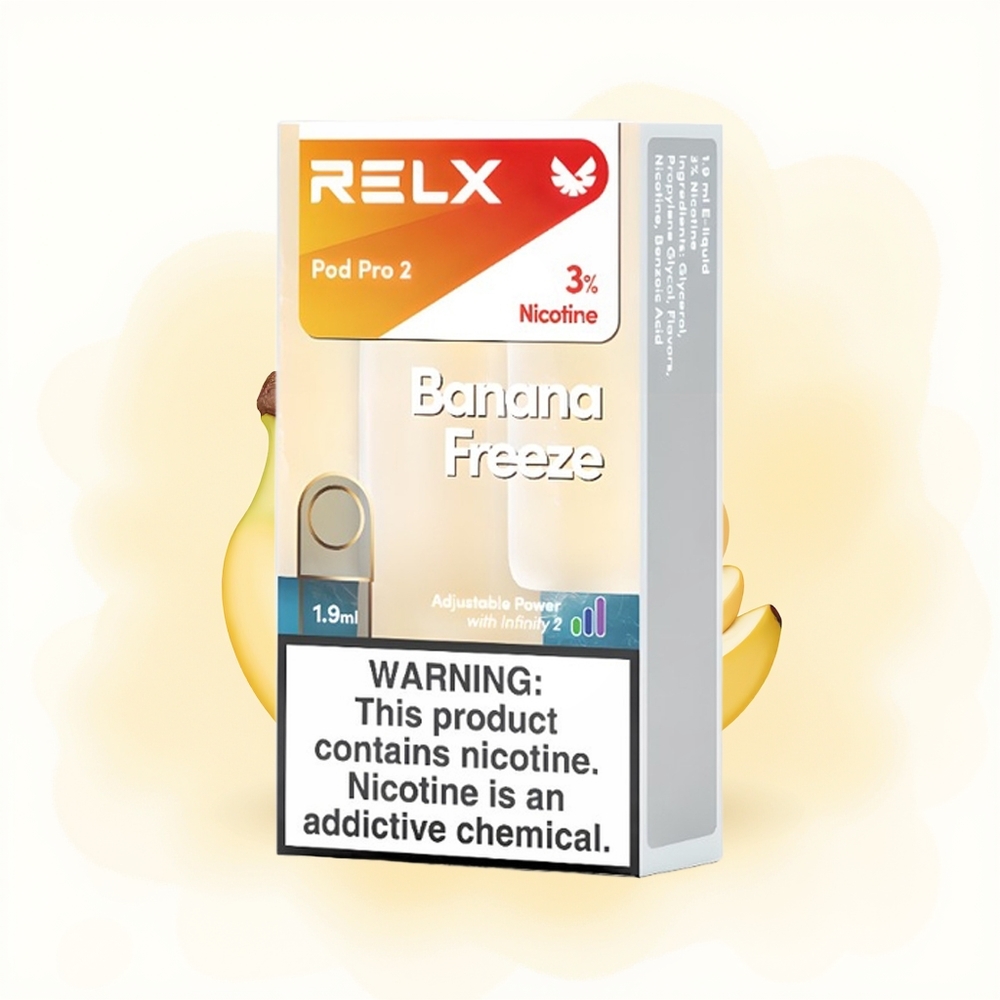 Wholesale Poland RELX Pod Pro 2 600 Pustek Mrożony Banan