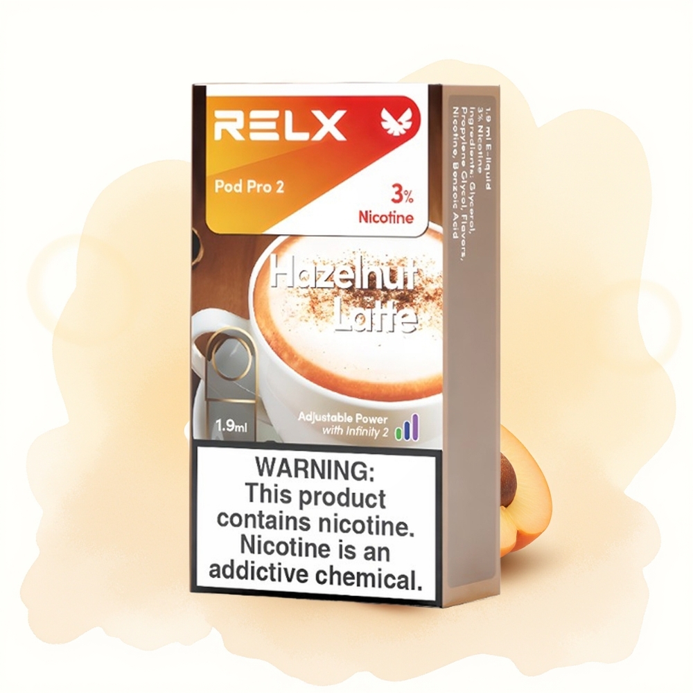Wholesale Poland RELX Pod Pro 2 600 puffs 1.9ml Orzech Laskowy Latte