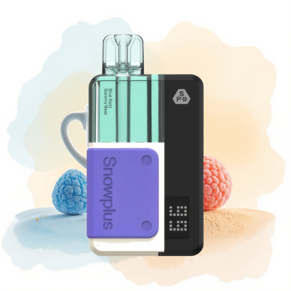 Wholesale Poland Snowplus Swift 15000 Puffs Dual Mesh Atomizer 1000 mAh Blue Razz Gummy Bear