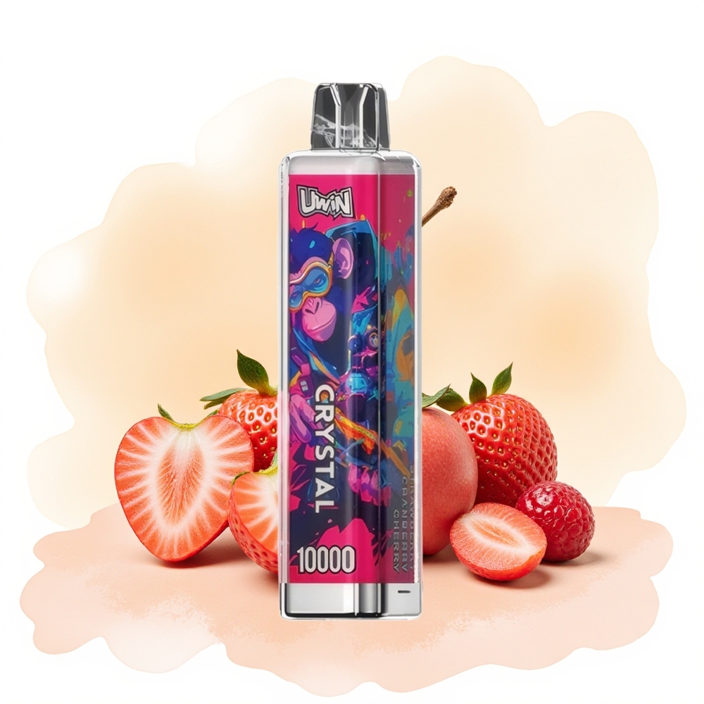 Wholesale Poland UWIN Crystal 10000 Puffs RGB Truskawka Żurawina Wiśnia