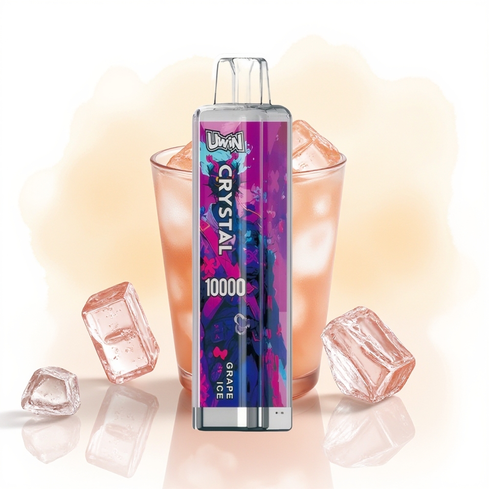 Wholesale Poland UWIN Crystal 10000 Puffs RGB Winogronowy Lód