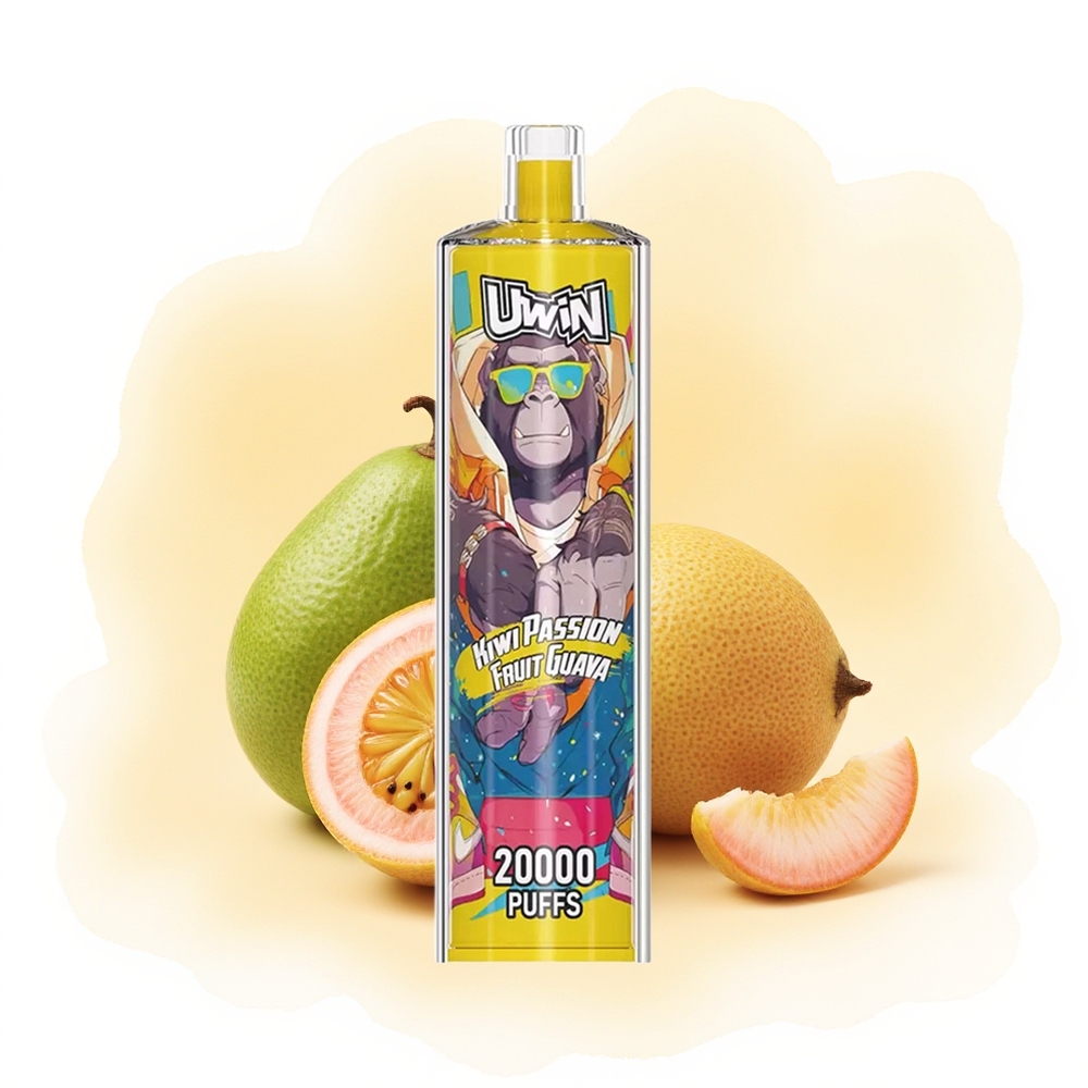 Wholesale Poland UWIN Shisha Crystal 20000 DTL Kiwi Passion Fruit Guava