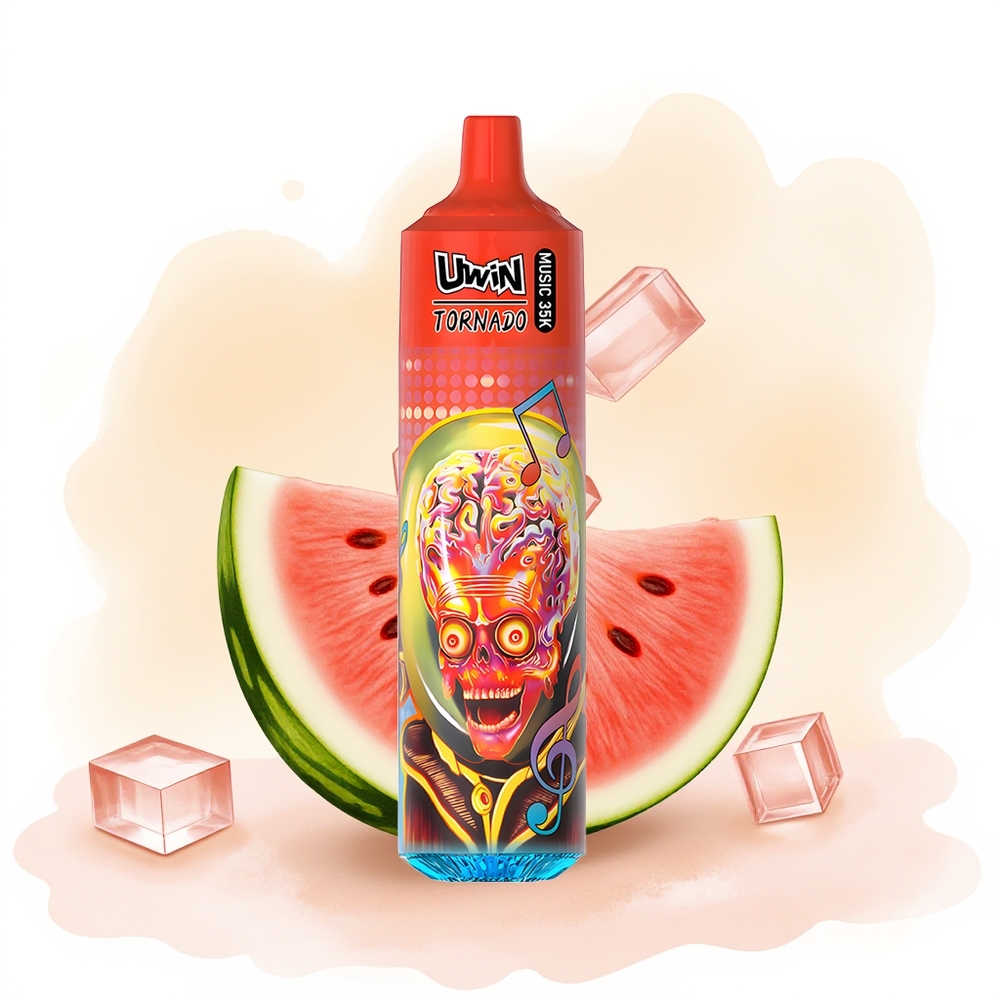 Wholesale Poland UWIN Tornado 35K 600mAh Jednorazowy Vape Arbuzowy Lód