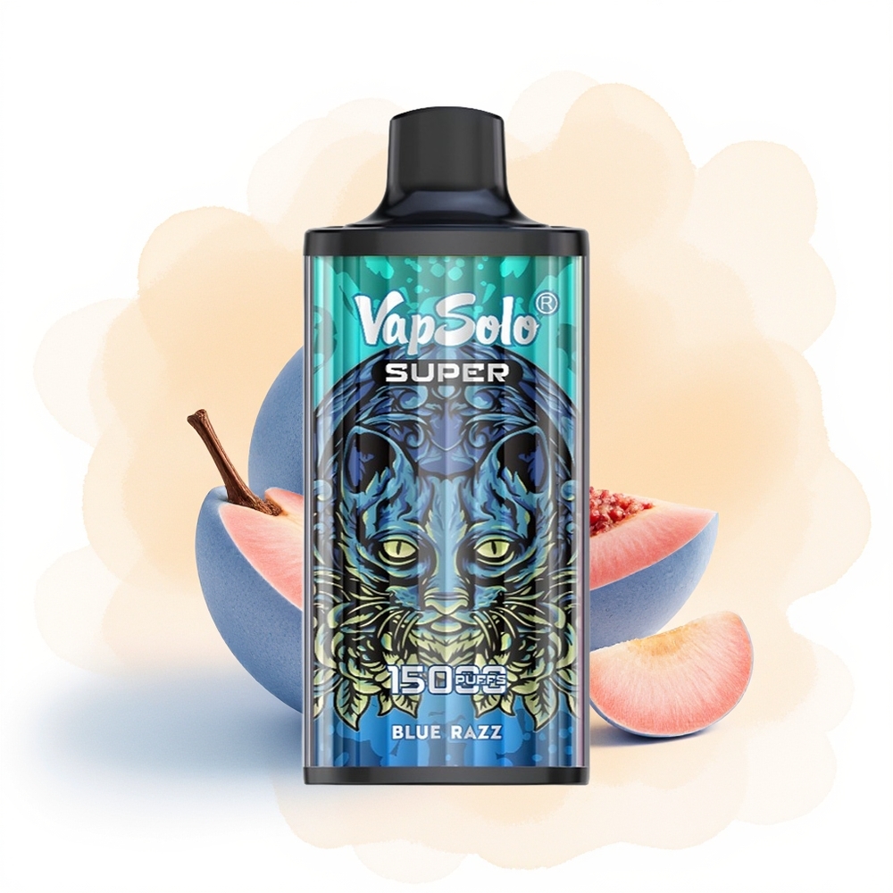 Wholesale Poland Vapsolo Super 15000 Puffs 40ml Blue Razz