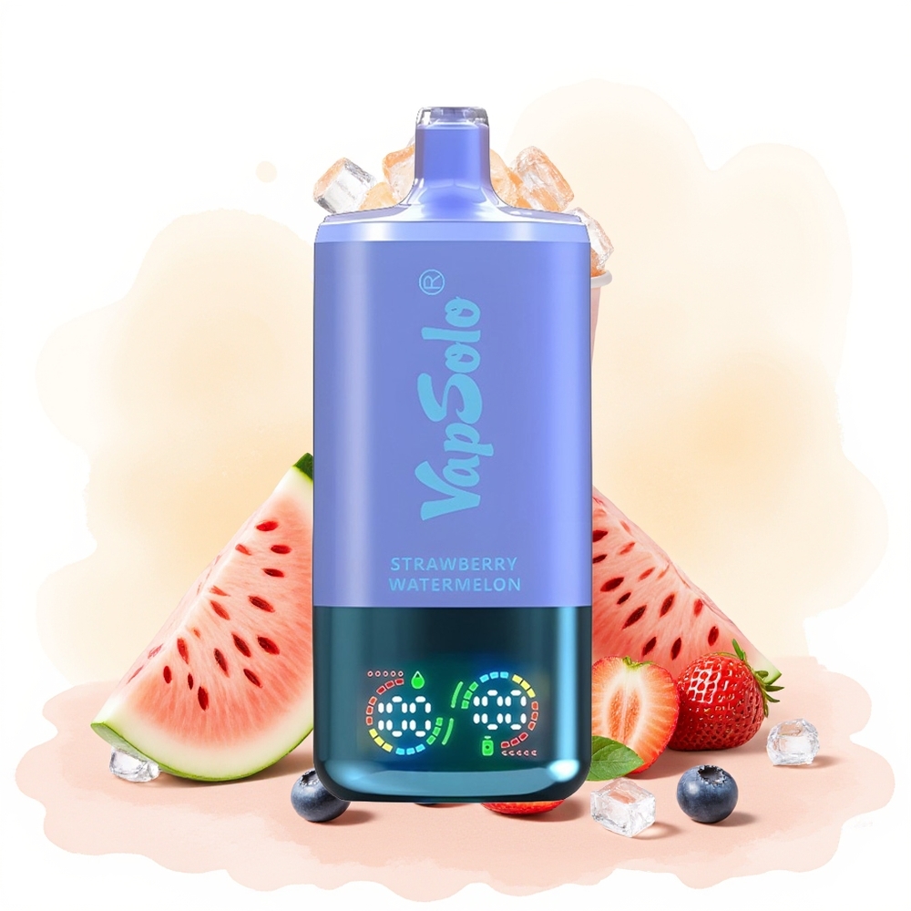 Wholesale Poland VapSolo Triple 30000 Puffs 40ml Truskawka Arbuz & Borówka Lód