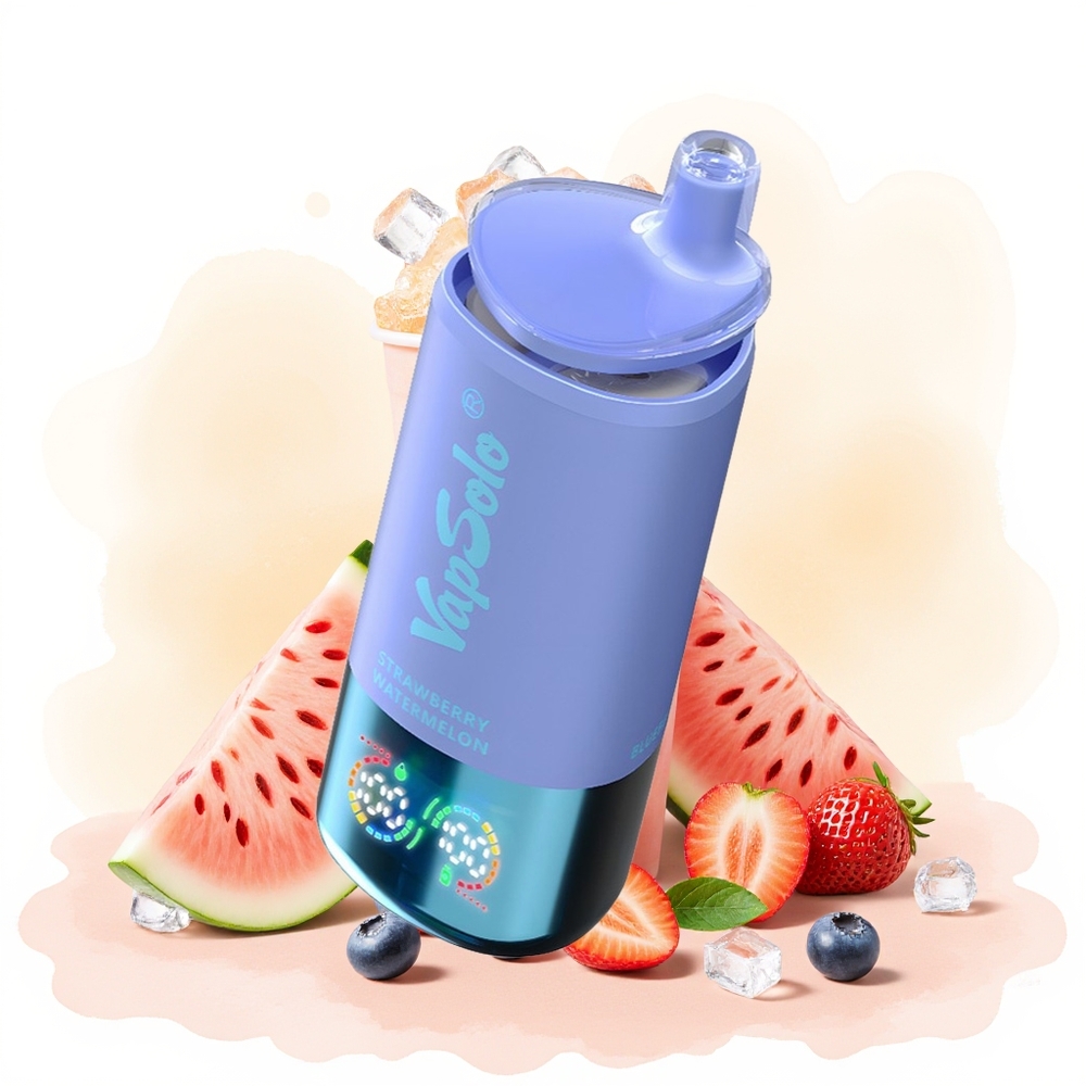 Wholesale Poland VapSolo Triple 30000 Puffs 40ml Truskawka Arbuz & Borówka Lód