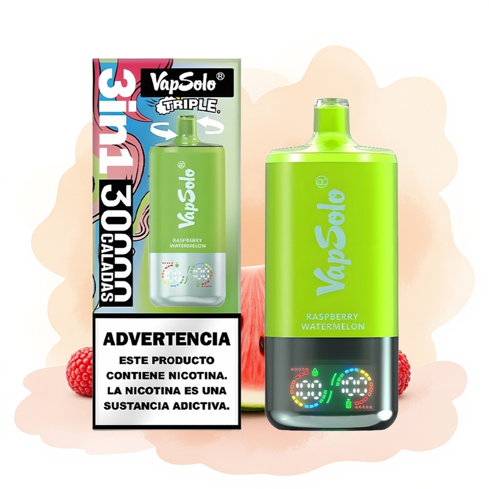 Wholesale Poland VapSolo Triple 30000 Puffs Malina Arbuz Jednorazowy Vape