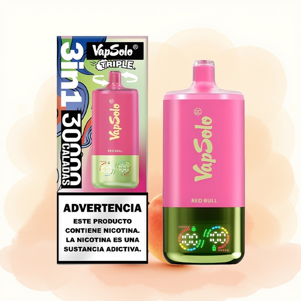 Wholesale Poland Vapsolo Triple 30000 Puffs 3 Zbiorniki Red Bull