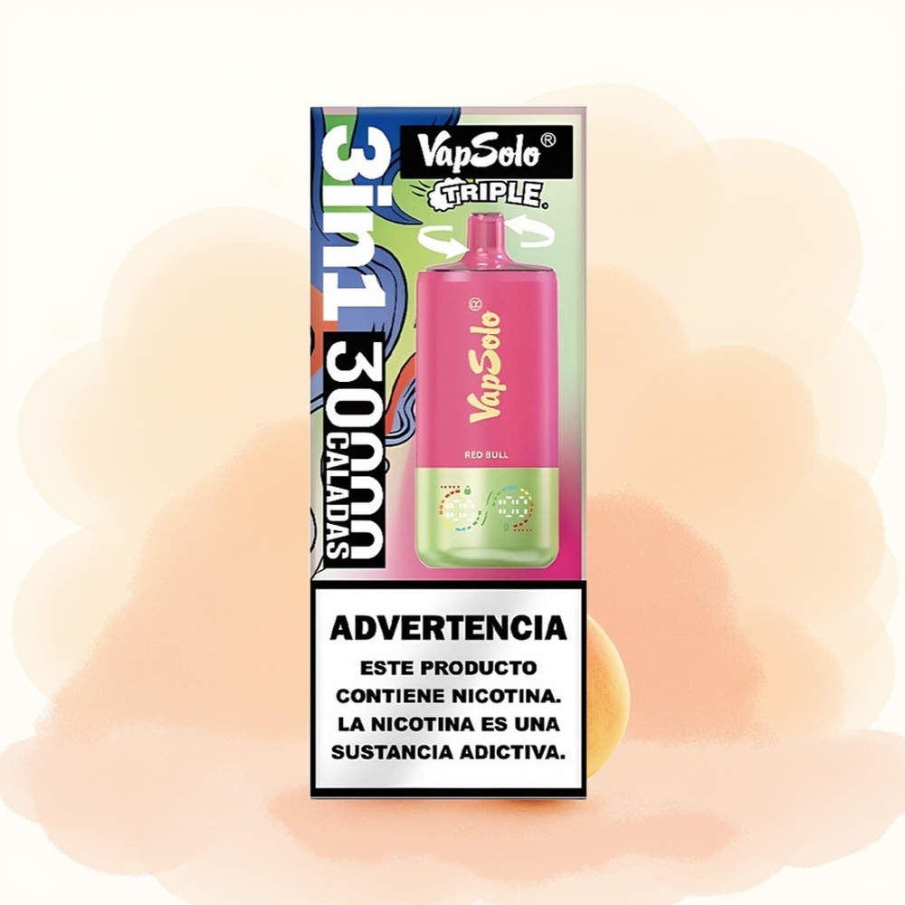 Wholesale Poland Vapsolo Triple 30000 Puffs 3 Zbiorniki Red Bull
