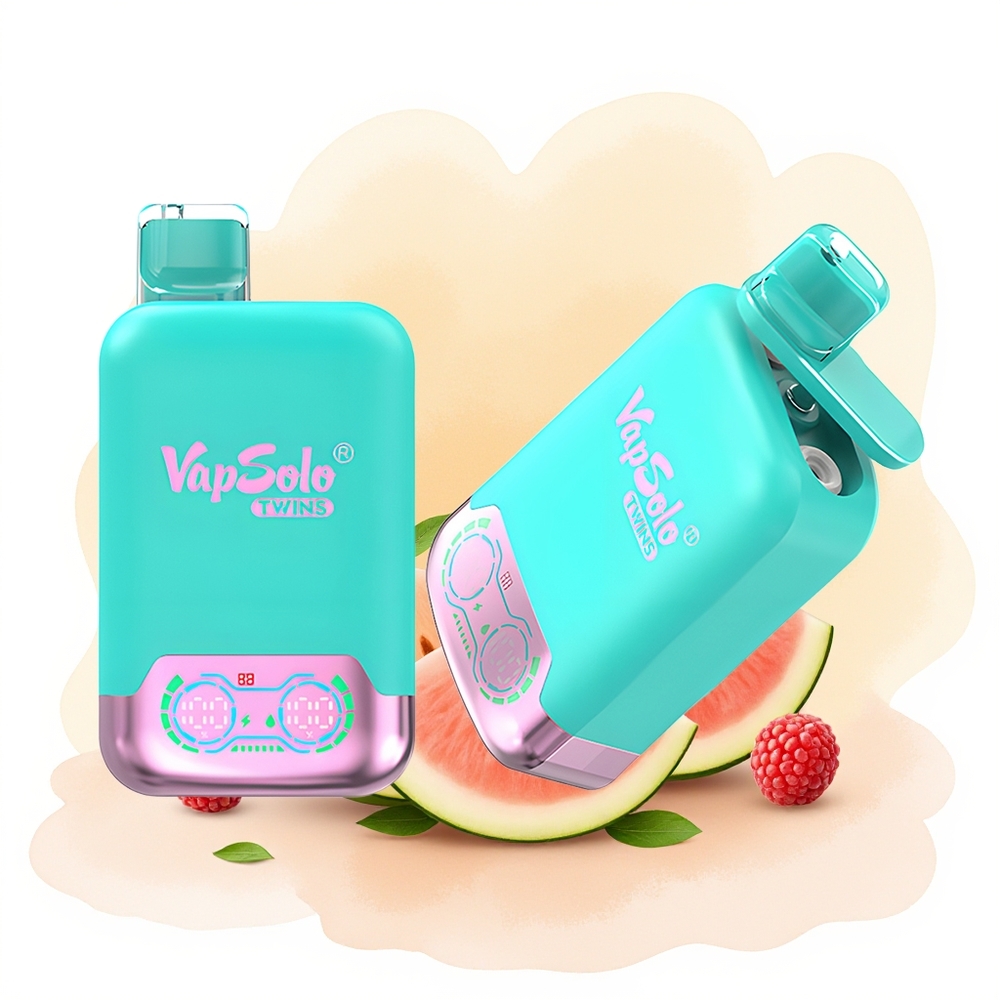 Wholesale Poland Vapsolo Twins 20000 Puffs Podwójny Melon & Malinowy Arbuz Jednorazowy Vape