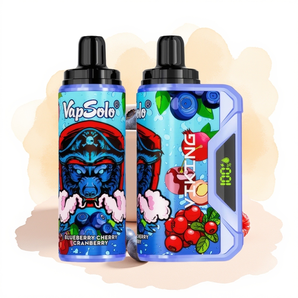 Wholesale Poland VapSolo VIKING 12000 Puffs 22ml Borówka Wiśnia Żurawina