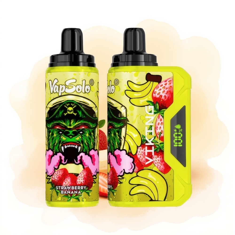 Wholesale Poland VapSolo VIKING 12000 Puffs 22ml Truskawka Banan