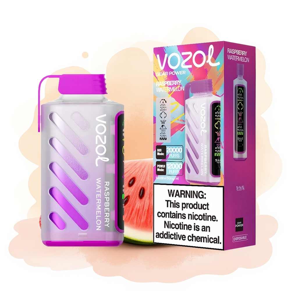 Wholesale Poland VOZOL Gear Power 20000 Puffs Dual Mesh Coil Malina Arbuz
