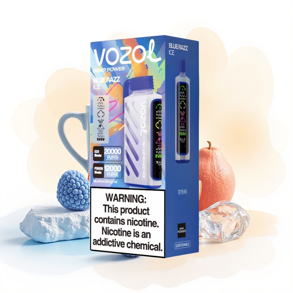 Wholesale Poland VOZOL Gear Power 20000 Puffs Dual Mesh Coil Mleczno-Jagodowy Lód