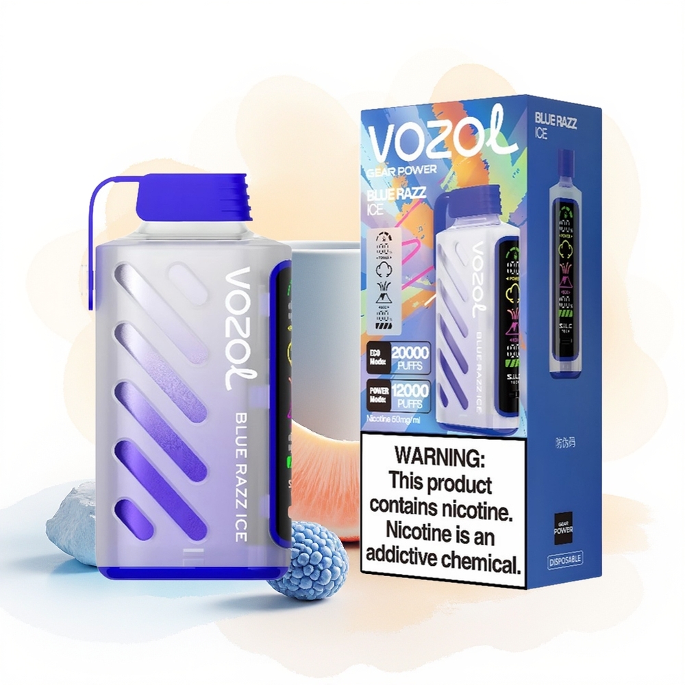 Wholesale Poland VOZOL Gear Power 20000 Puffs Dual Mesh Coil Mleczno-Jagodowy Lód