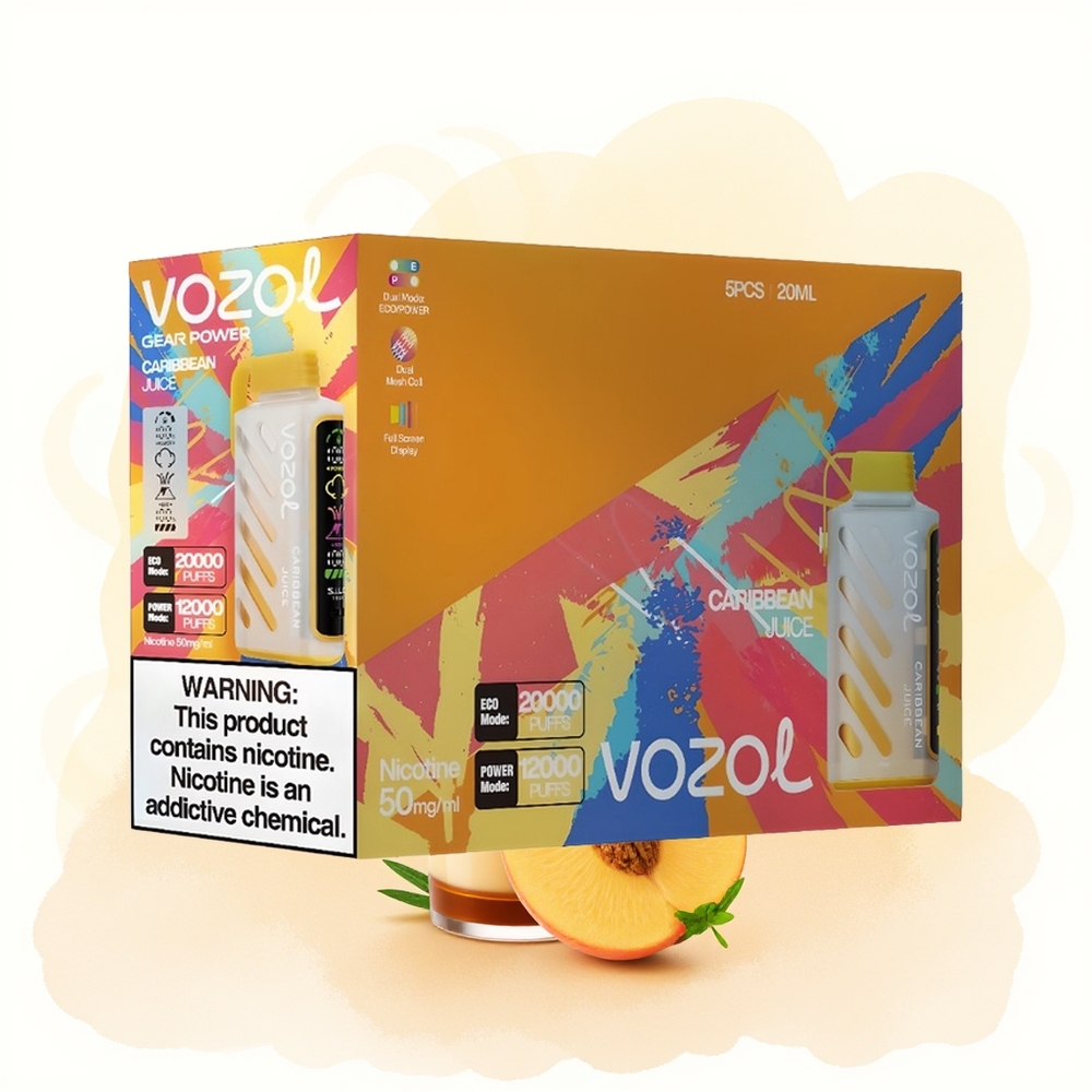 Wholesale Poland VOZOL Gear Power 20000 Puffs Dual Mesh Coil Sok Karaibski
