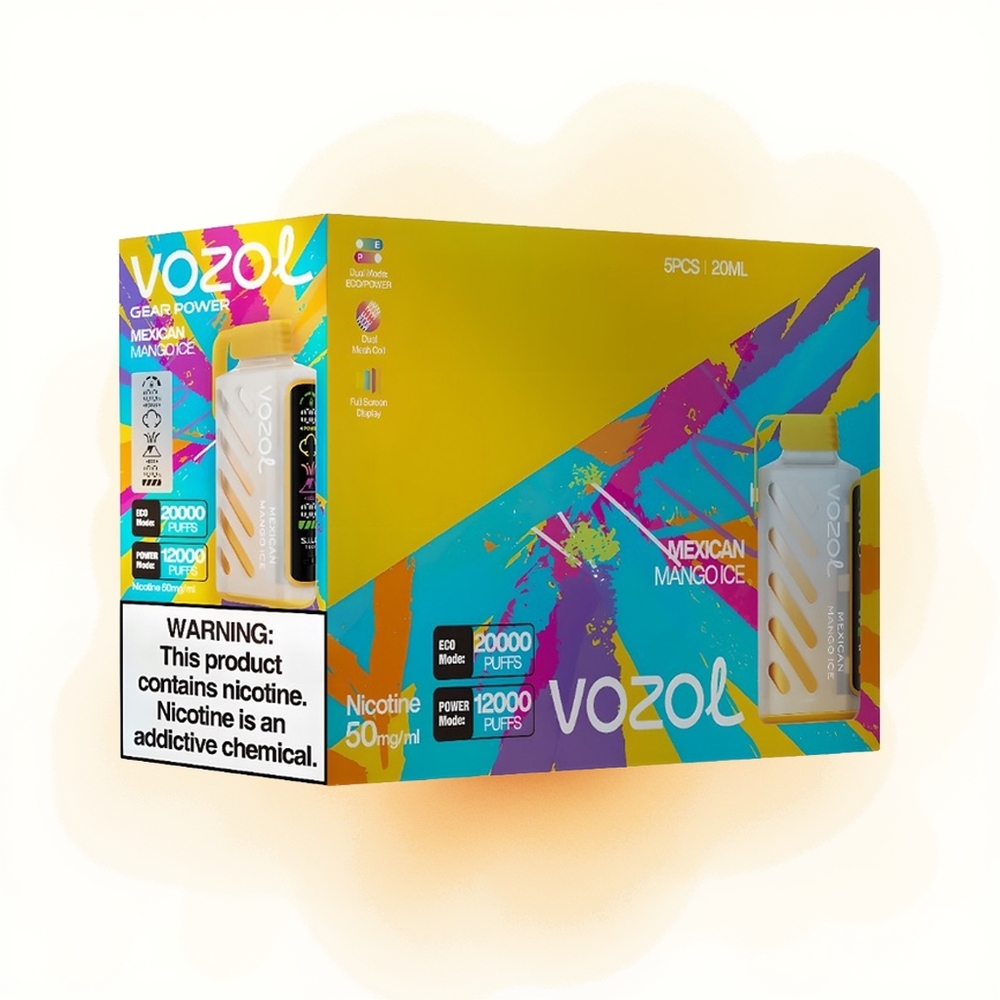 Wholesale Poland VOZOL Gear Power 20000 Puffs Dual Mesh Meksykańskie Mango Lód