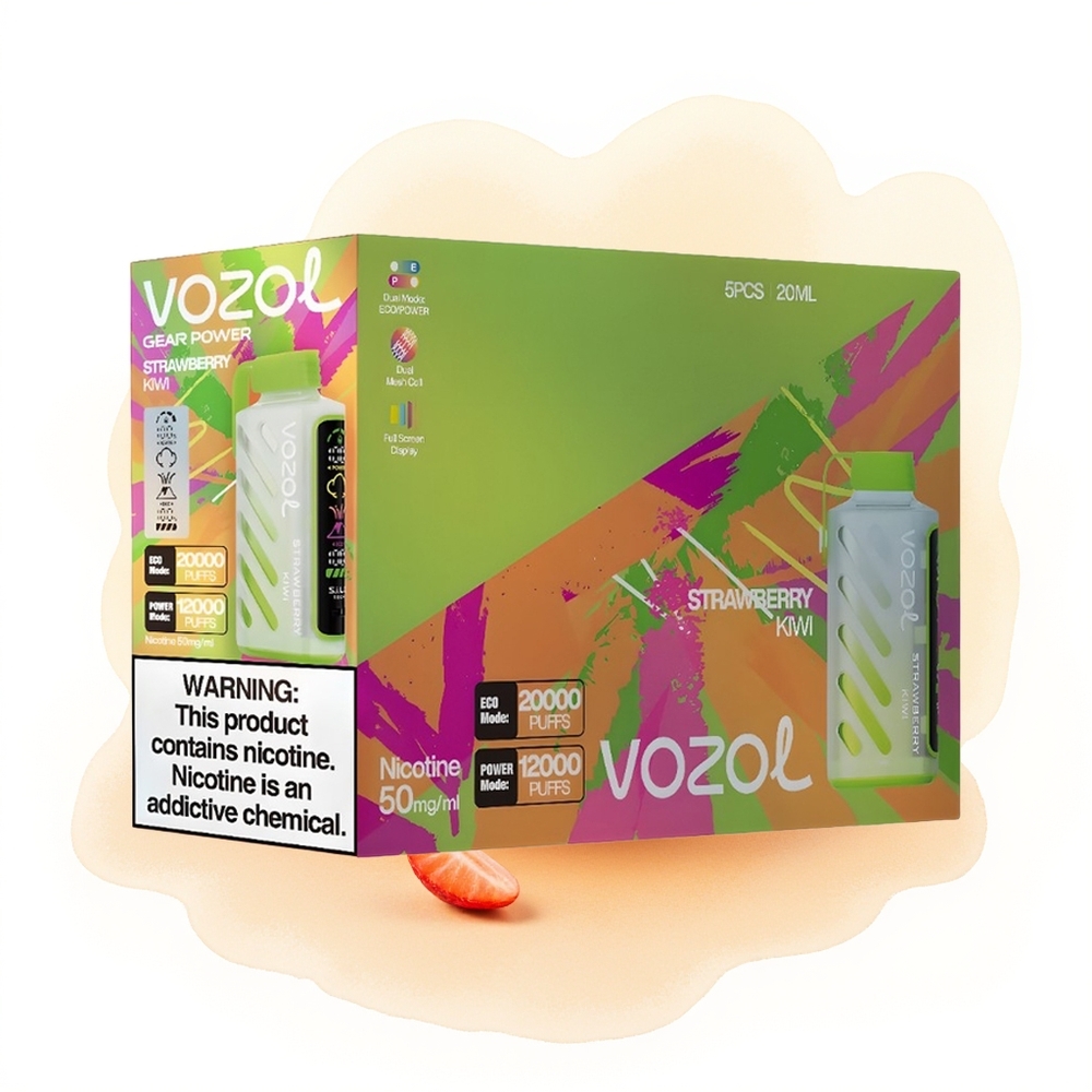 Wholesale Poland VOZOL Gear Power 20000 Puffs Dual Mesh Truskawka Kiwi