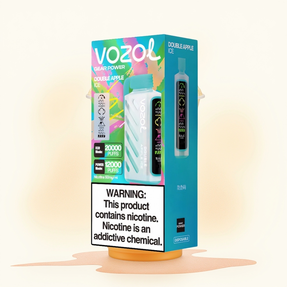 Wholesale Poland VOZOL Gear Power 20000 Puffs Podwójne Jabłko Lód