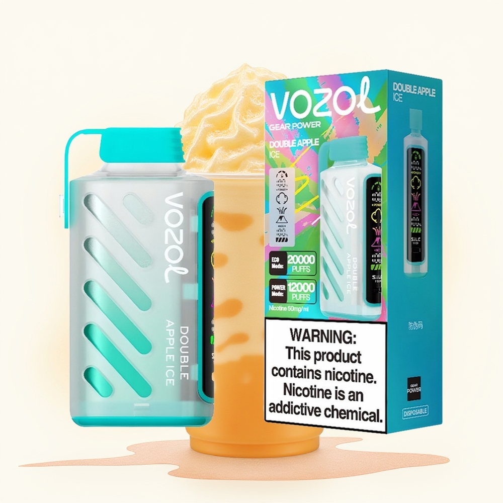 Wholesale Poland VOZOL Gear Power 20000 Puffs Podwójne Jabłko Lód
