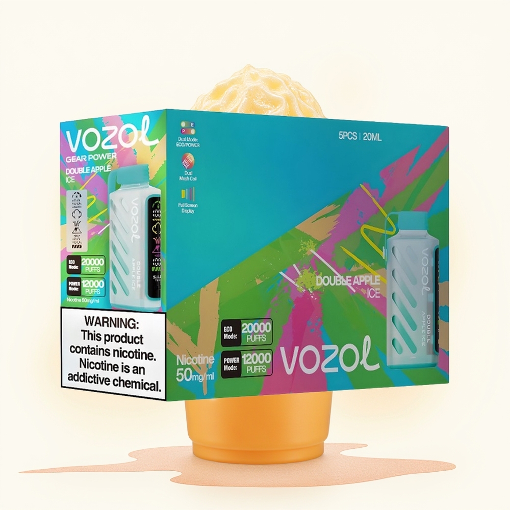 Wholesale Poland VOZOL Gear Power 20000 Puffs Podwójne Jabłko Lód