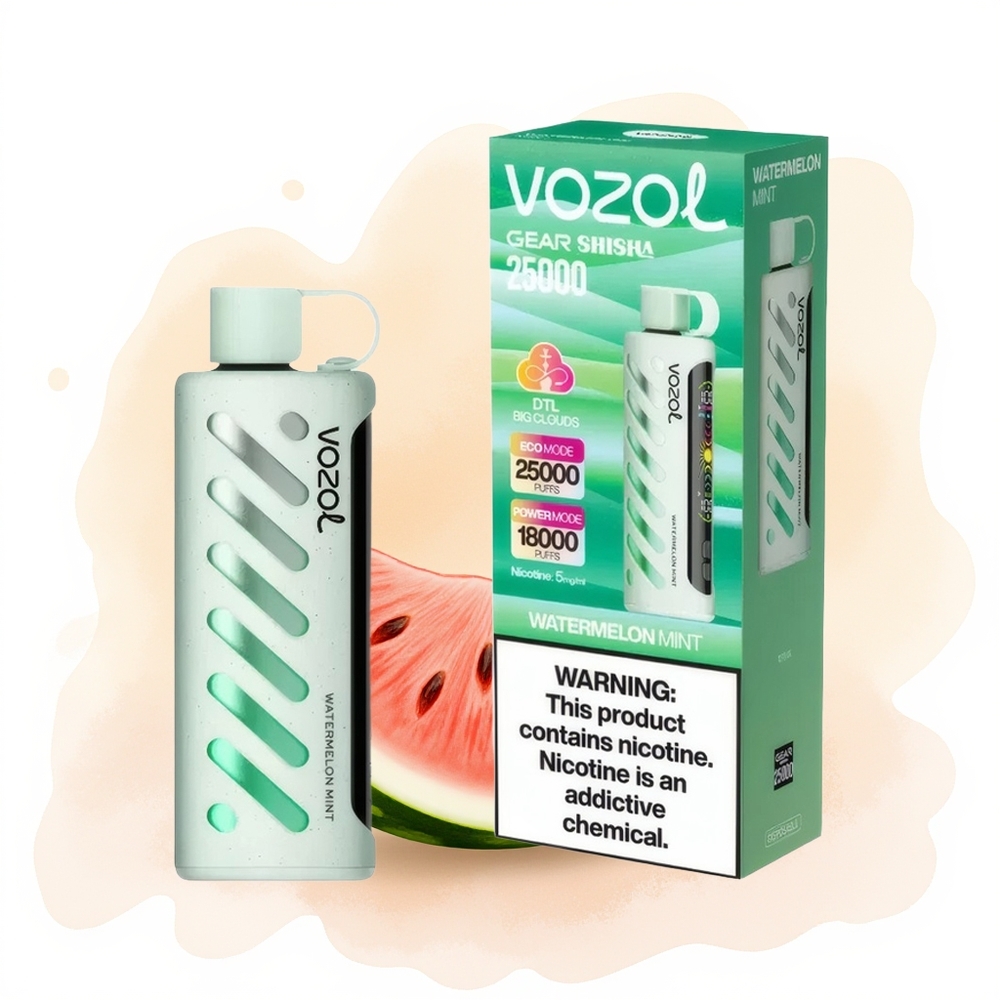Wholesale Poland VOZOL Gear Shisha 25000 Puffs Dual Mesh Dual Modes Arbuz Mięta