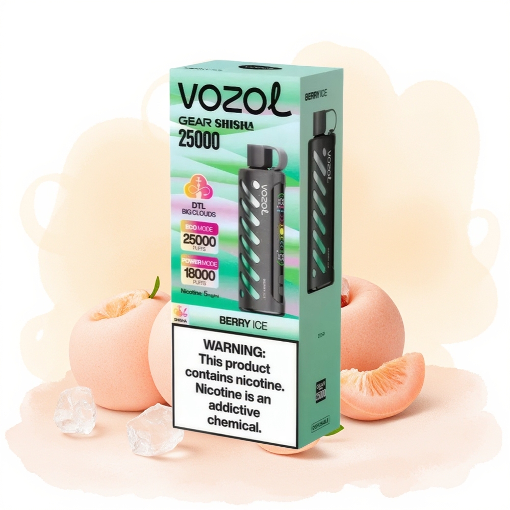 Wholesale Poland VOZOL Gear Shisha 25000 Puffs Dual Mesh Dual Modes Jagódkowo Lodowy