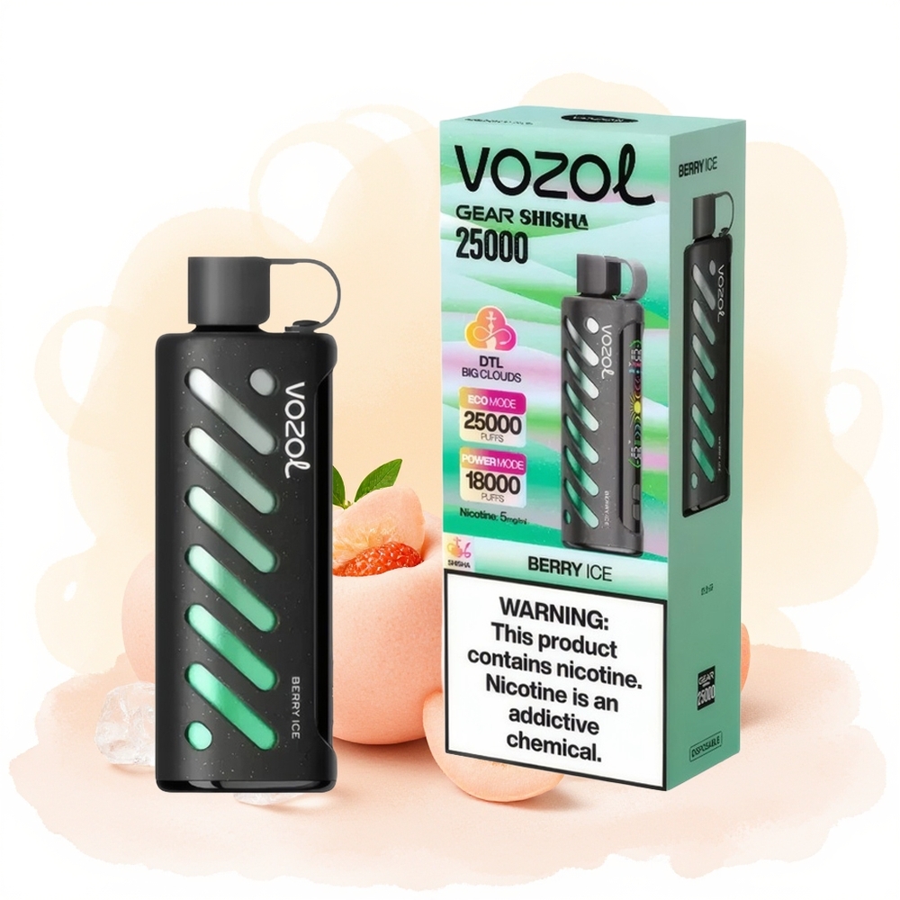 Wholesale Poland VOZOL Gear Shisha 25000 Puffs Dual Mesh Dual Modes Jagódkowo Lodowy