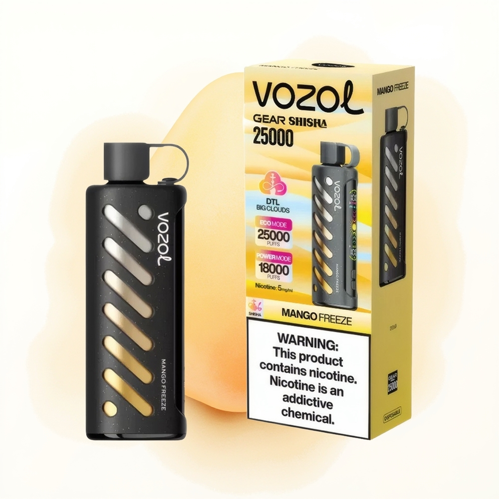 Wholesale Poland VOZOL Gear Shisha 25000 Puffs Dual Mesh Dual Modes Mrożone Mango