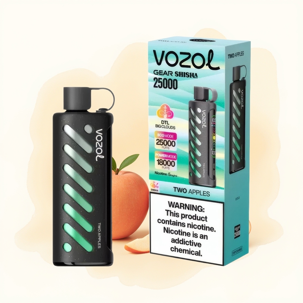 Wholesale Poland VOZOL Gear Shisha 25000 Puffs Dual Mesh Dwa Jabłka