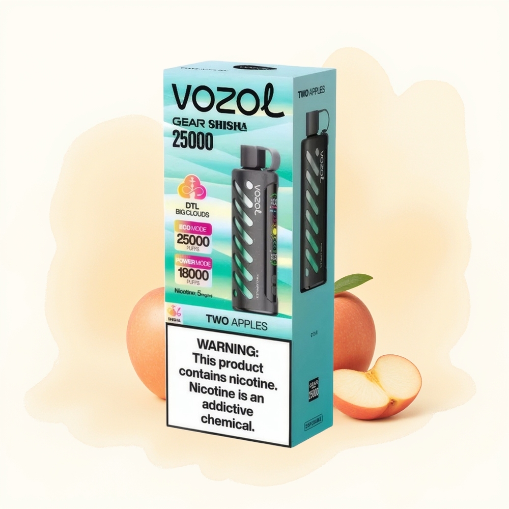 Wholesale Poland VOZOL Gear Shisha 25000 Puffs Dual Mesh Dwa Jabłka