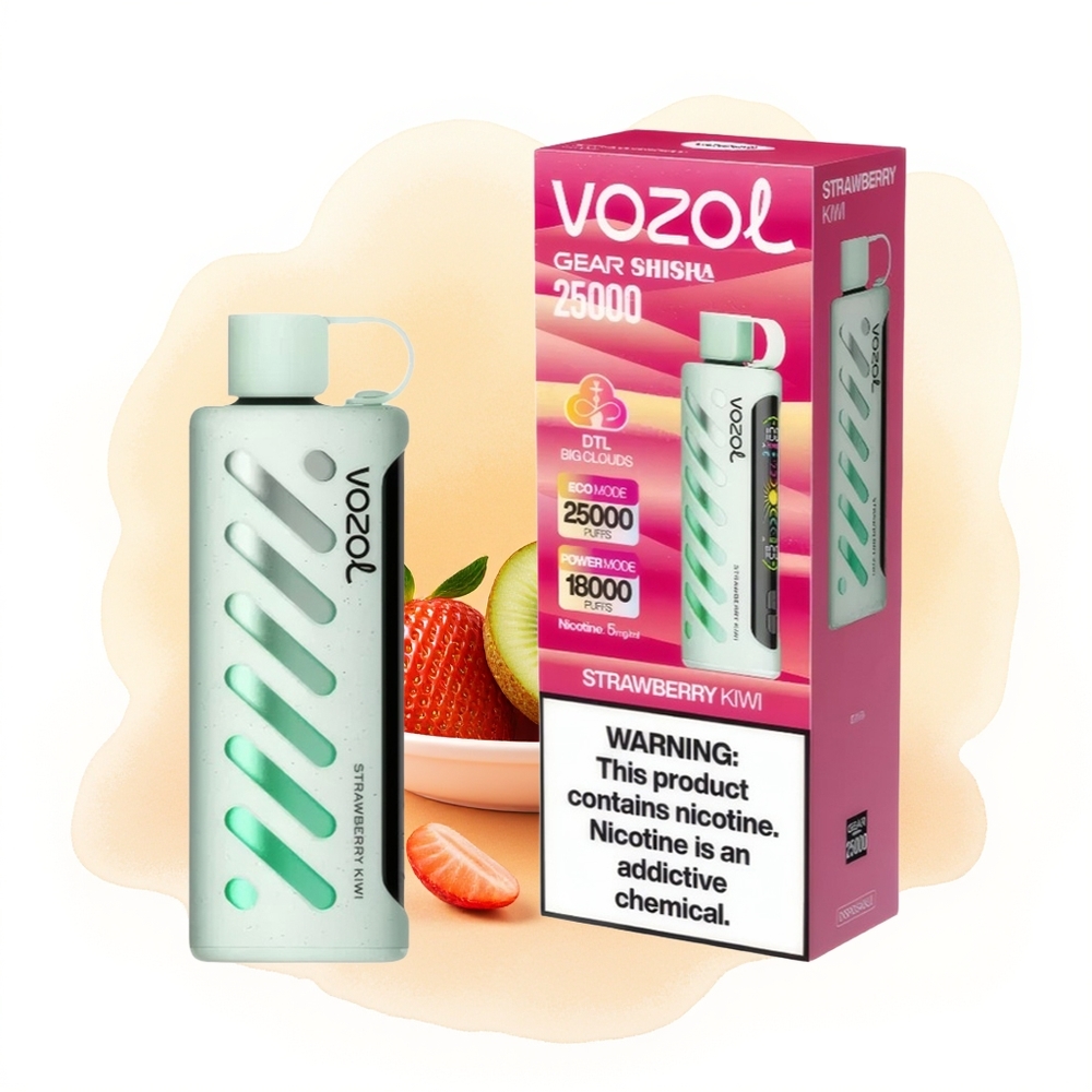 Wholesale Poland VOZOL Gear Shisha 25000 Puffs Dual Mesh Truskawka Kiwi