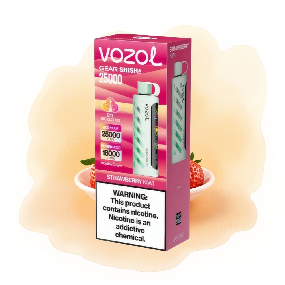 Wholesale Poland VOZOL Gear Shisha 25000 Puffs Dual Mesh Truskawka Kiwi