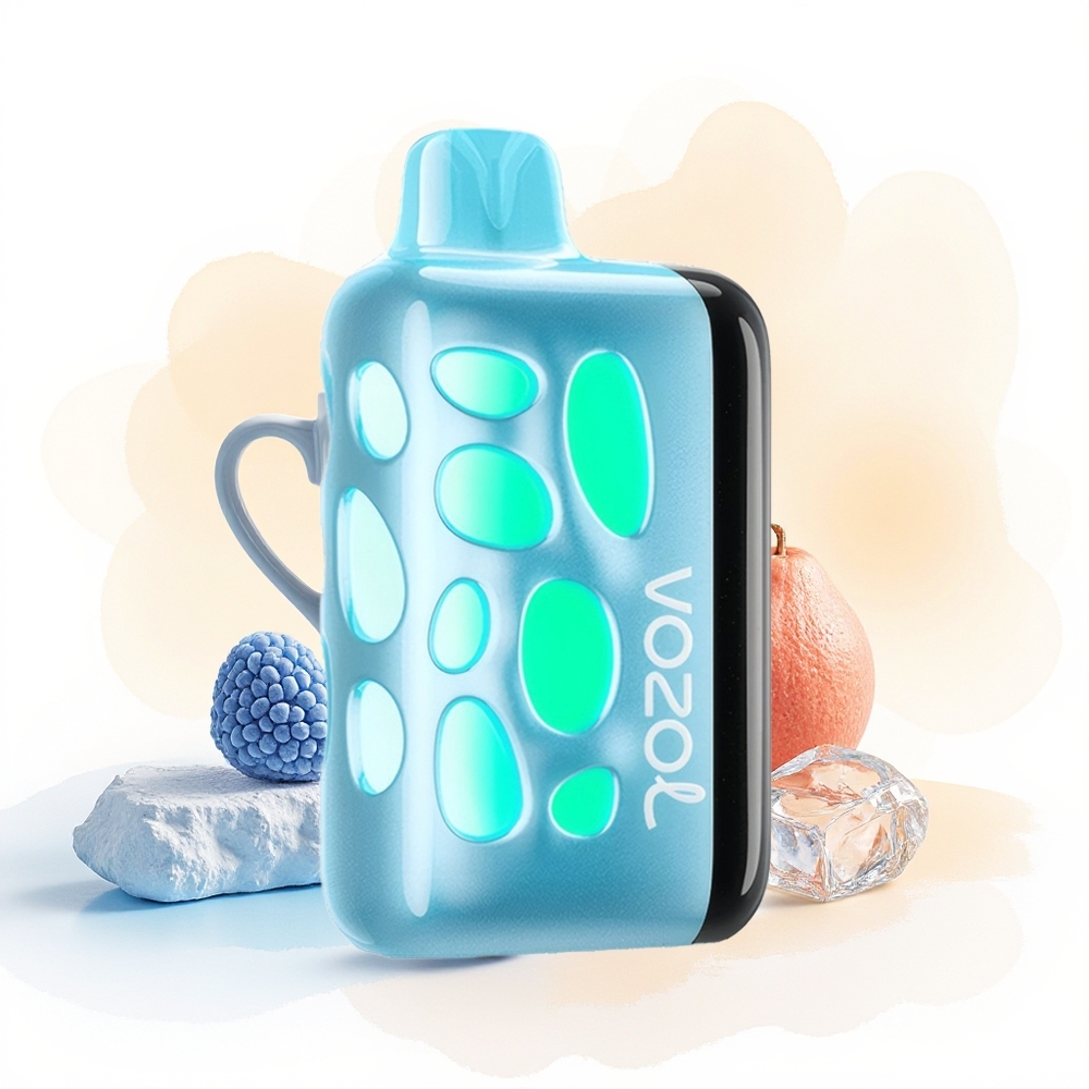 Wholesale Poland VOZOL RAVE 40000 Dysza 270 Stopni Świecący Design Niebieska Malina Lód